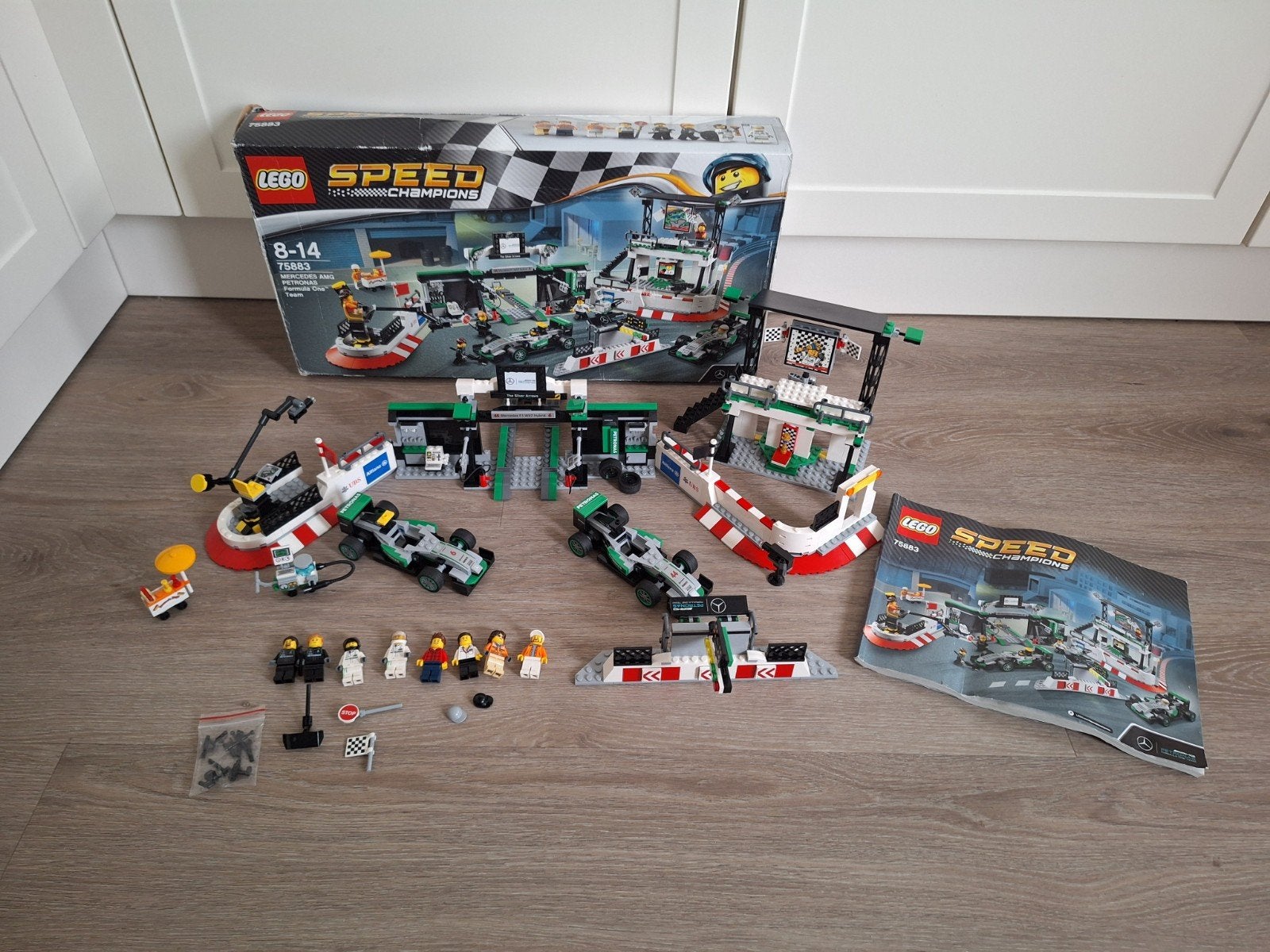 Lego 75883 speed champions mercedes-amg petronas formula, Inclusief instructies, Lego, Zo goed als nieuw, Complete set