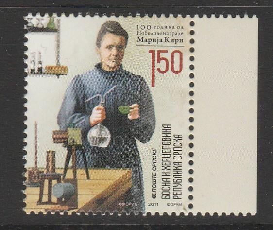 Bosnië - nobelprijswinnaars, Marie Curie - pf, Postzegels en Munten, Verzenden, Overige landen, Postfris