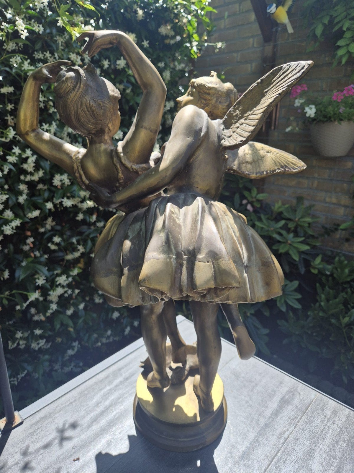 brons beeld 67cm bijna 25 kilo l.a.ballerina in top conditie, Antiek en Kunst, Ophalen, Brons