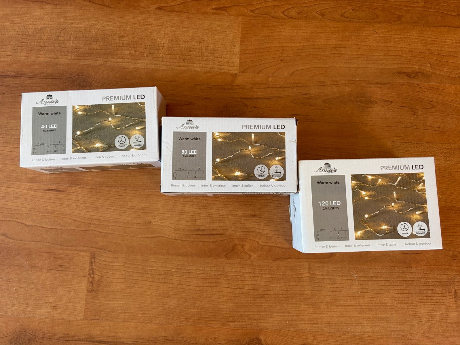 Kerstlampjes - 3 dozen met 40 / 80 / 120 lampjes, Ophalen of Verzenden, Nieuw