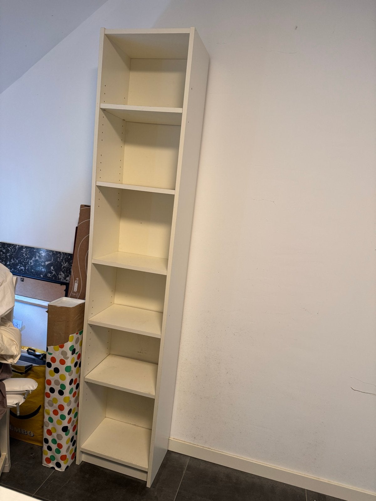 Witte IKEA Billy Boekenkast 40x28x202 cm, Ophalen, Met plank(en), Minder dan 50 cm, Gebruikt