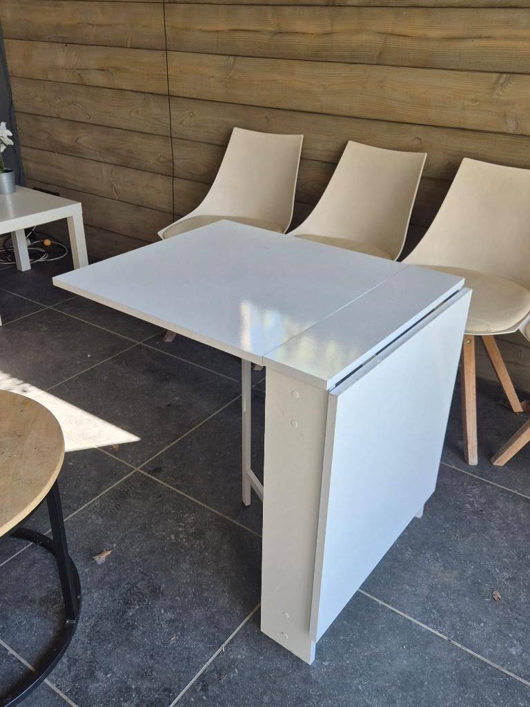 eettafel inklapbaar inklaptafel, Huis en Inrichting, Tafels | Eettafels, Ophalen, Gebruikt, 100 tot 150 cm, 50 tot 100 cm