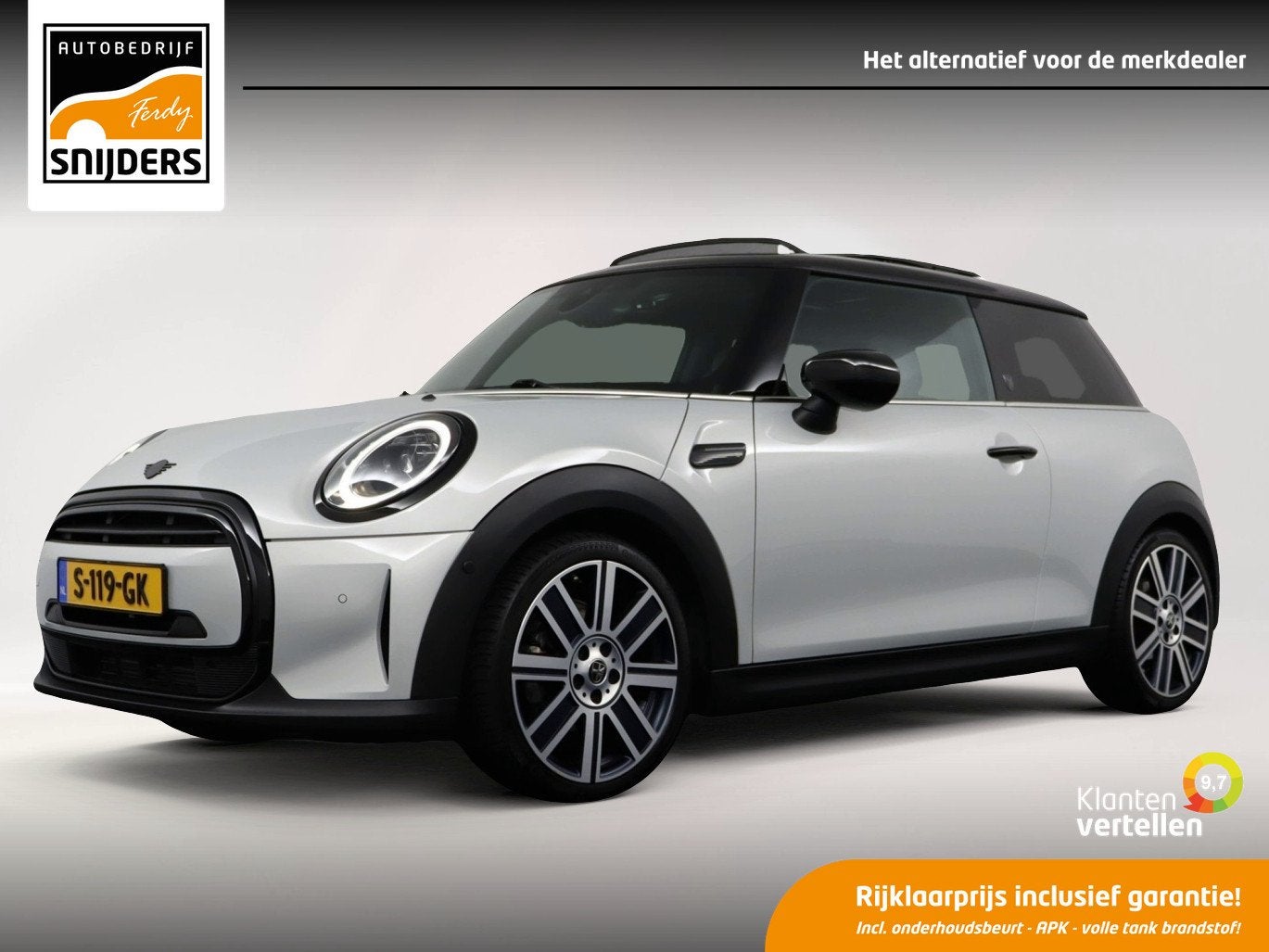 MINI Cooper 1.5 YOURS Edition | Pano | Leer | NAVI | DAB+ |, Auto's, Mini, 136 pk, Gebruikt, 4 stoelen, Leder