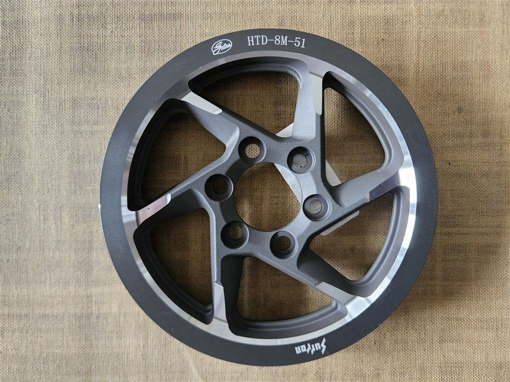 Middle shaft pulley HTD-8M-51 primary drive pulley LBX / SEG, Ophalen of Verzenden, Nieuw, Motor, Aluminium