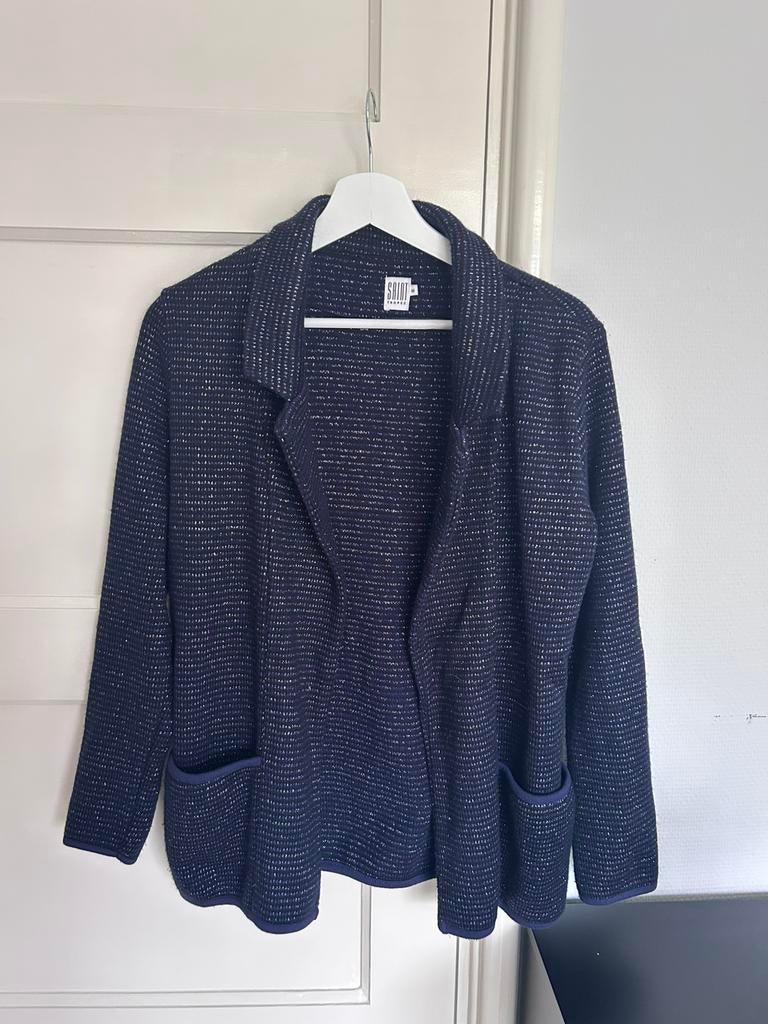 Jasje Saint Tropez maat M glitter marine blauw, Kleding | Dames, Jasjes, Kostuums en Pakken, Maat 38/40 (M), Blauw, Ophalen of Verzenden