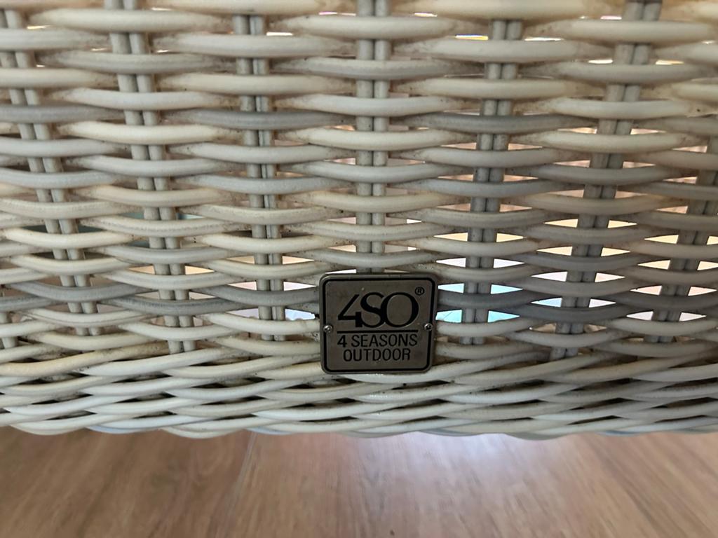 4 Seasons Outdoor bankje - Wicker loungeset, Tuin en Terras, Gebruikt, Loungeset, Wicker, Bank
