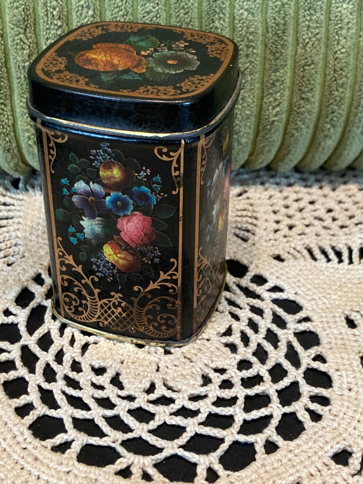 Vintage theeblikje (110826), Verzamelen, Blikken, Ophalen of Verzenden, Gebruikt, Thee