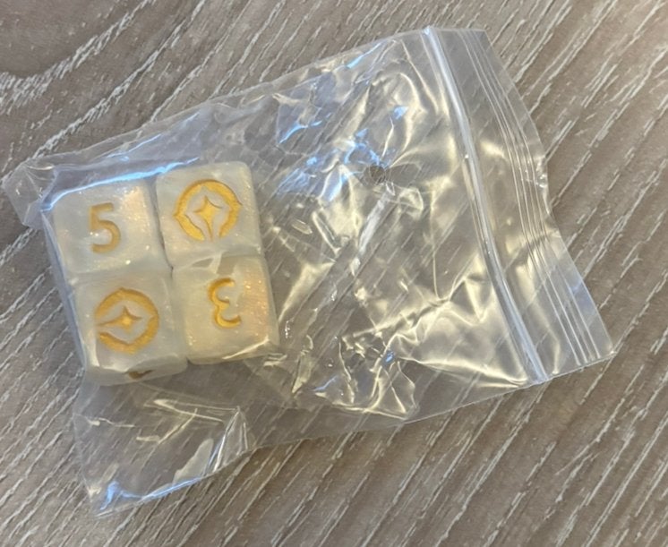Disney Lorcana Damage Counter dobbelstenen (4 stuks) set 14, Ophalen of Verzenden, Zo goed als nieuw