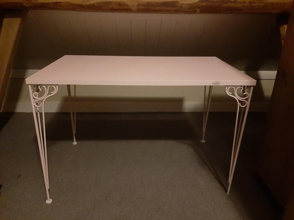 Bureau roze, Ophalen, Demontabel, 110 cm, 65 cm