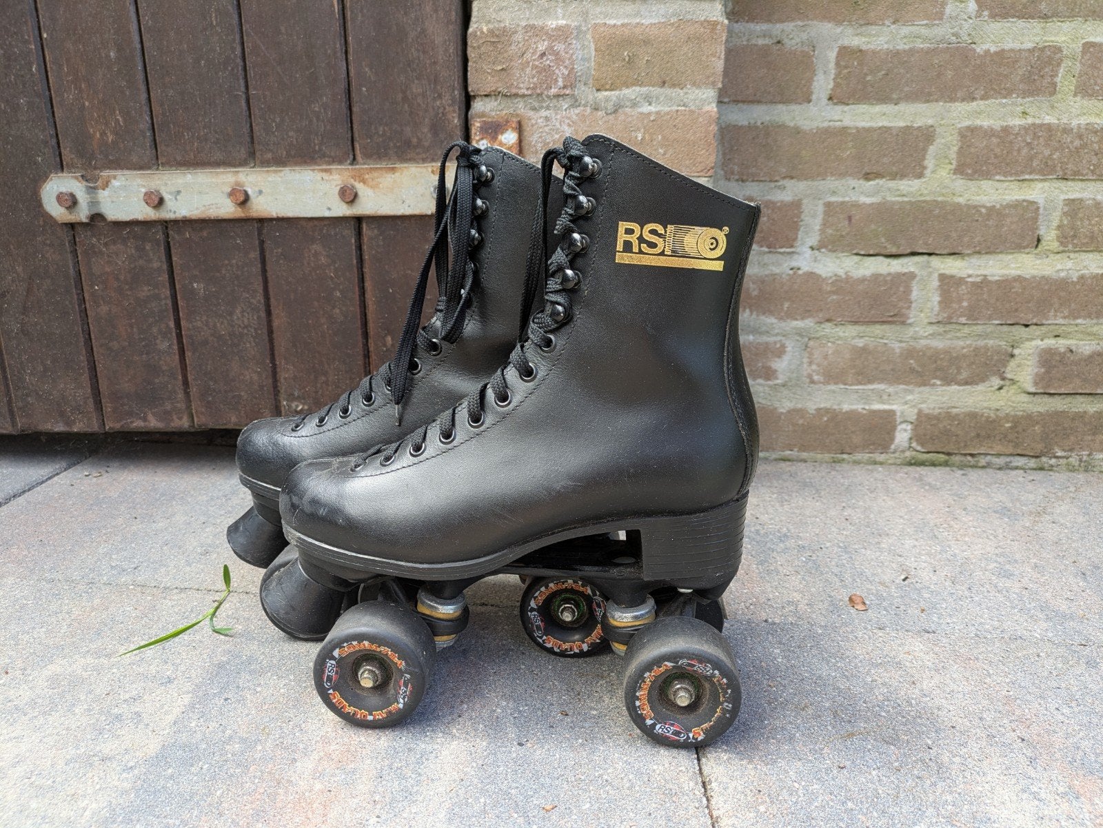 Rolschaatsen RSI zwart leer, Sport en Fitness, Skeelers, Ophalen of Verzenden, Gebruikt, Overige typen