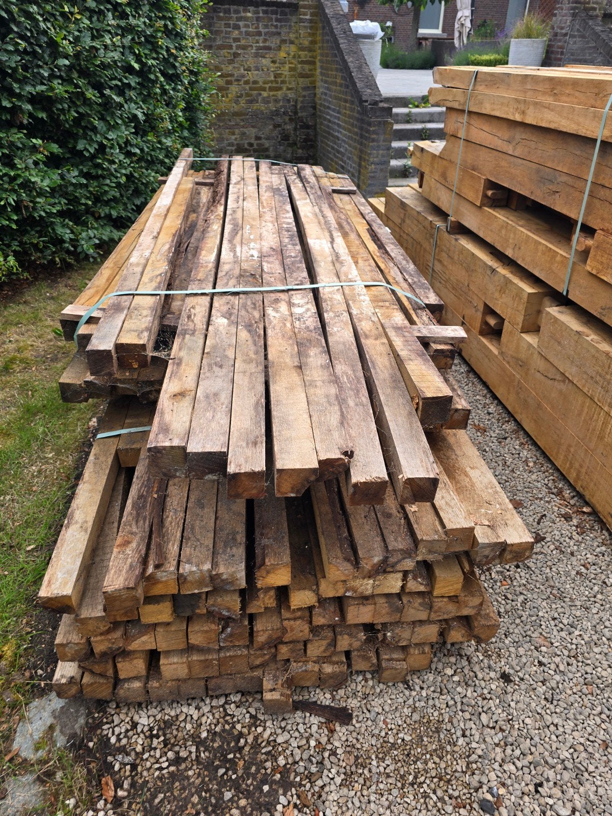 Eiken kepers, Ophalen, Nieuw, Hardhout, 250 cm of meer