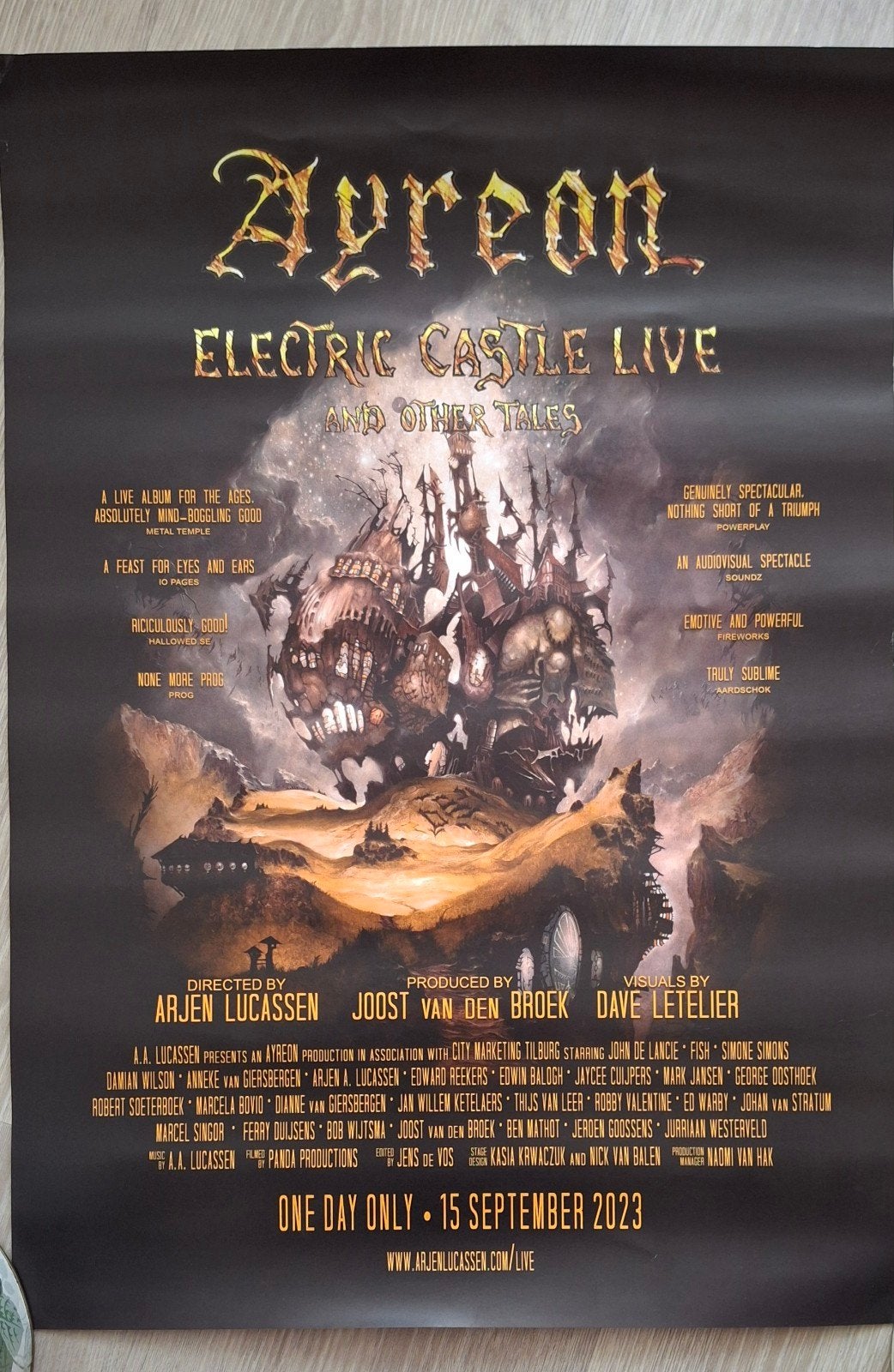 poster Ayreon arjen lucassen, Ophalen