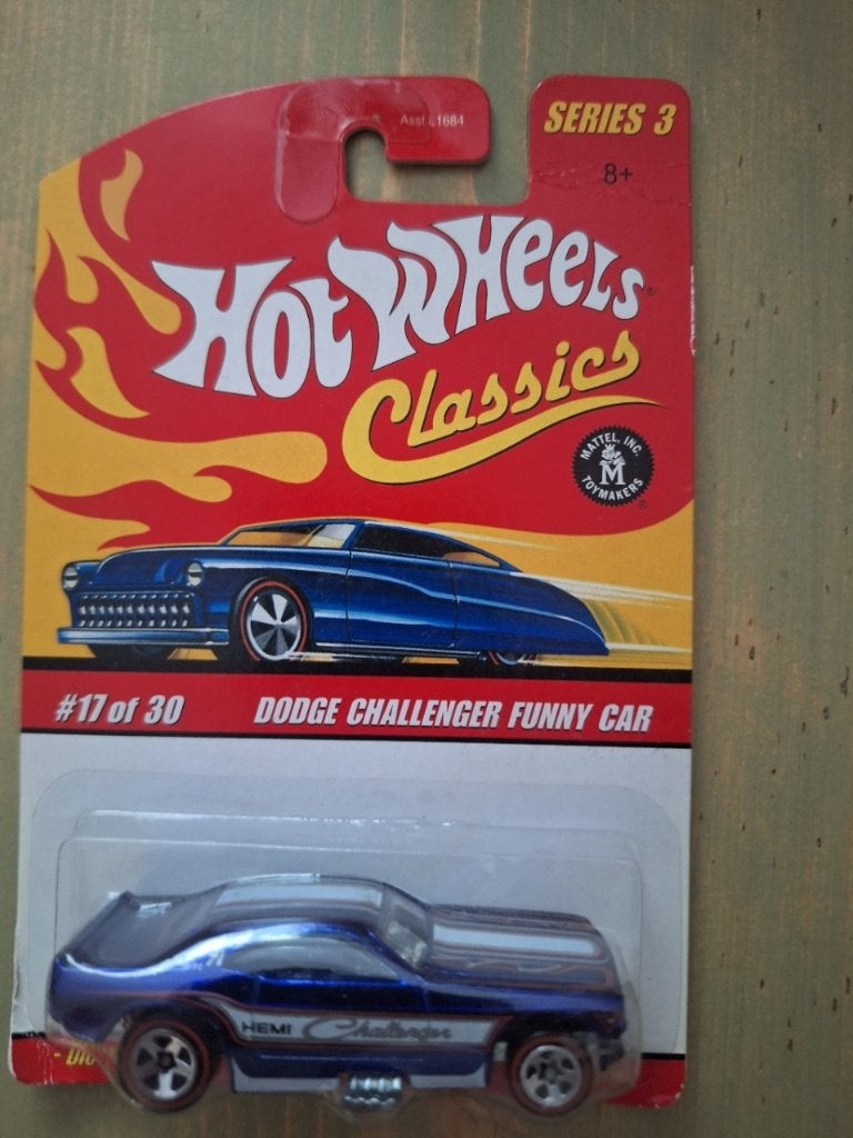 Hot Wheels Classics Dodge Challenger Funny Car, Ophalen of Verzenden, Zo goed als nieuw, Auto