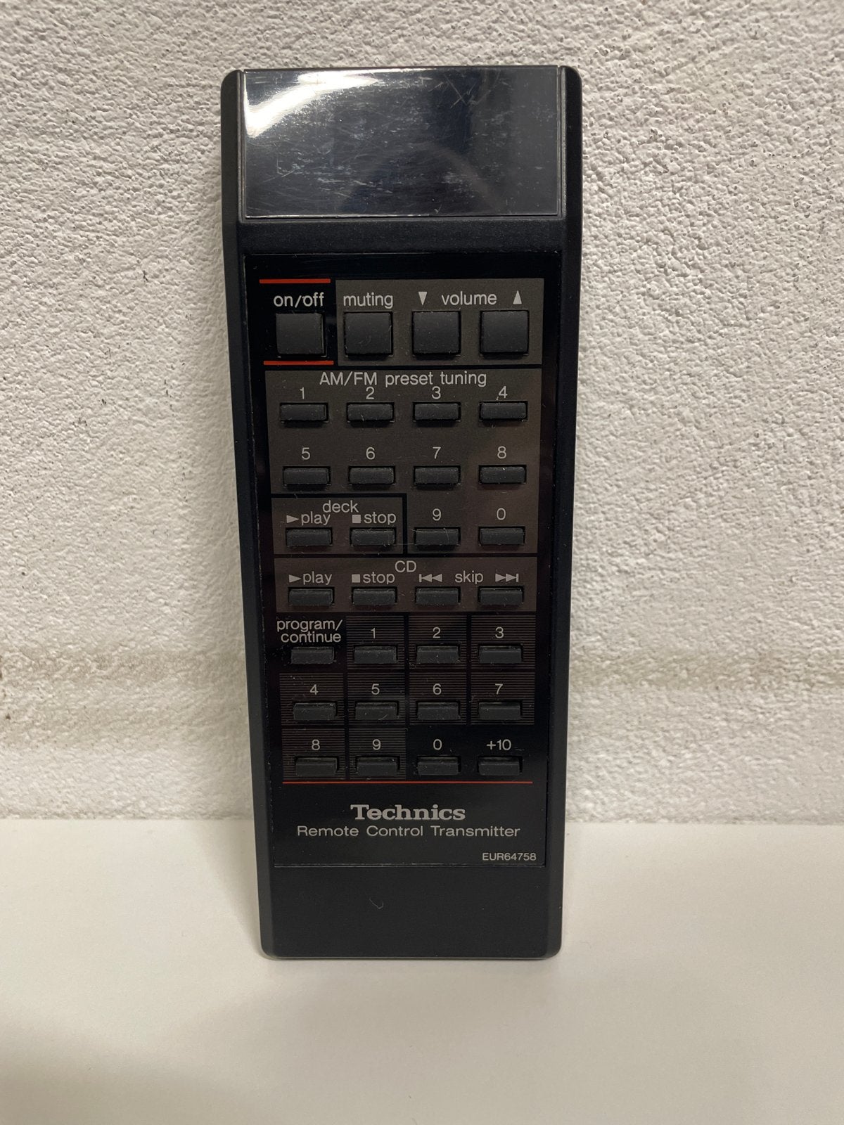 Technics EUR64758 Afstandsbediening, Ophalen of Verzenden, Gebruikt, Origineel, Receiver of Versterker