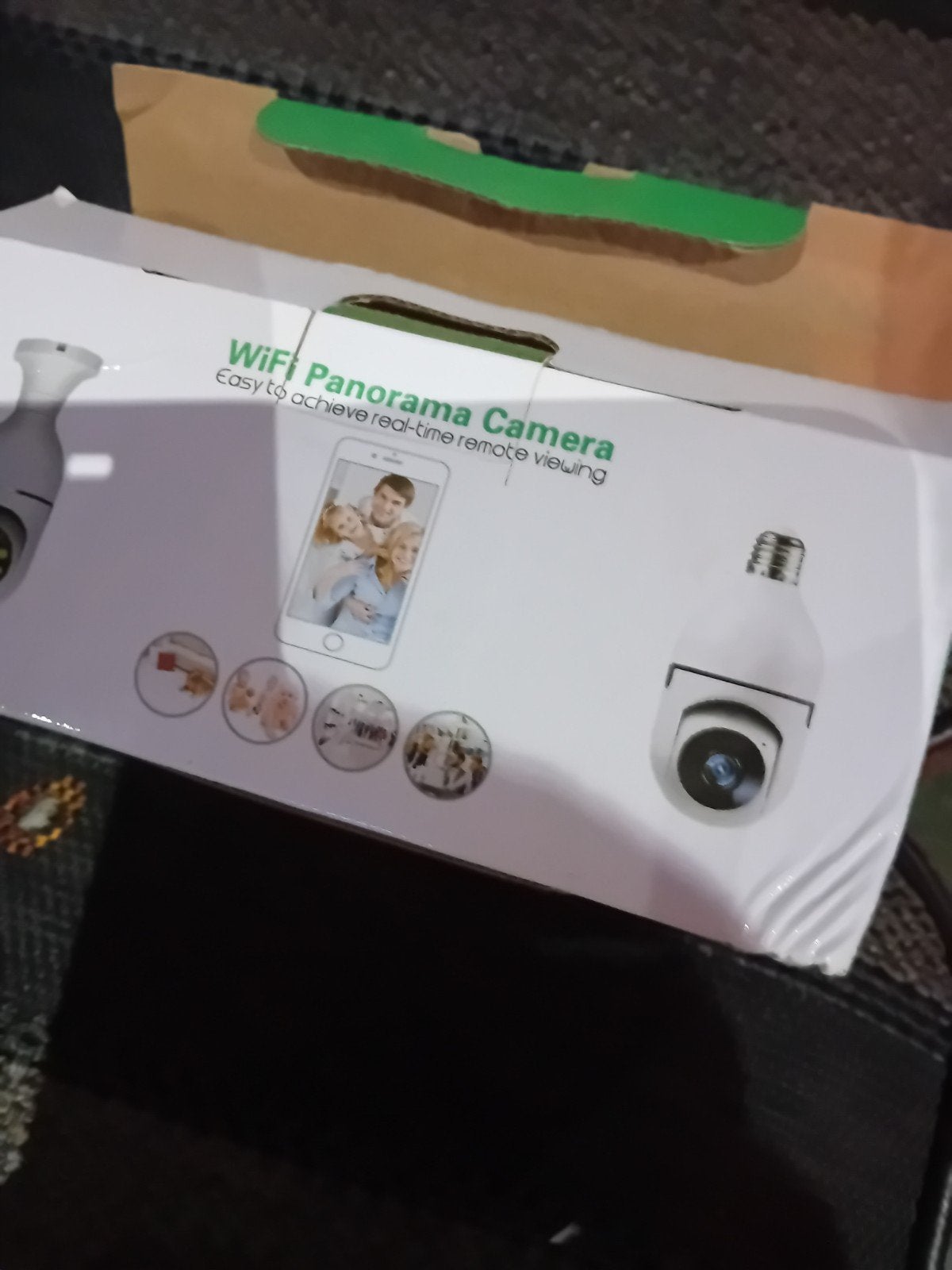 2x WiFi Panorama Camera Lamp - Beveiliging & Verlichting, Audio, Tv en Foto, Ophalen of Verzenden, Nieuw, Binnencamera