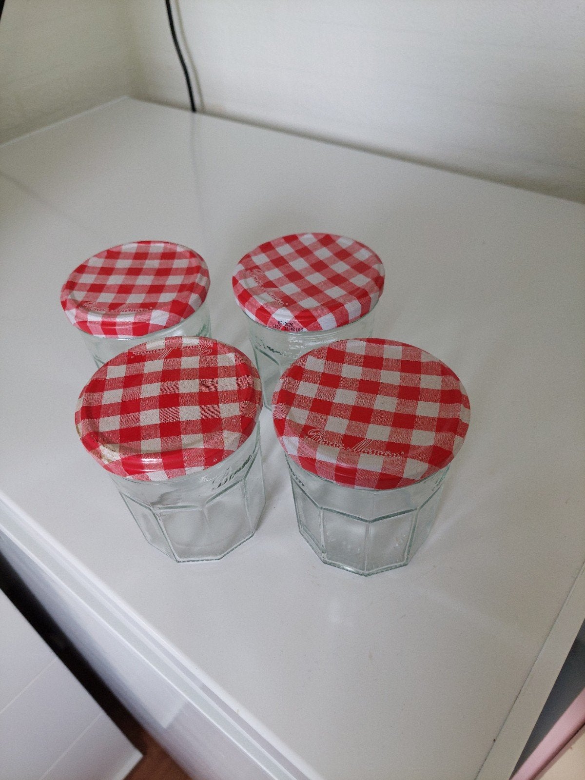 4 INMAAK POTTEN, Met deksel, Pot, Bus of Blik, Nieuw, Ophalen of Verzenden