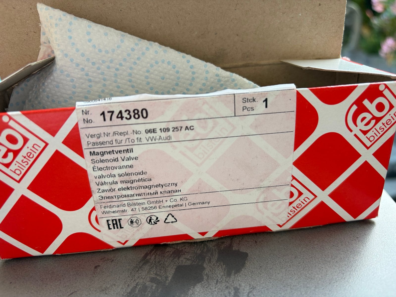 Gebruikt Bilstein Magneetventiel 06E 109 257 AC VW-Audi, Ophalen of Verzenden, Gebruikt, Audi