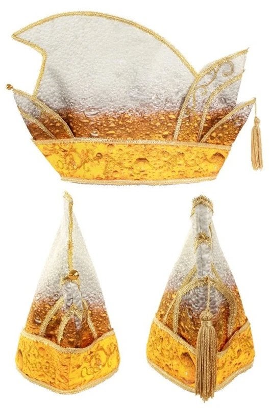 Prins Pils Muts Steek Goud Galon Maat 63, Ophalen of Verzenden, Nieuw, Hoed of Pruik, Carnaval