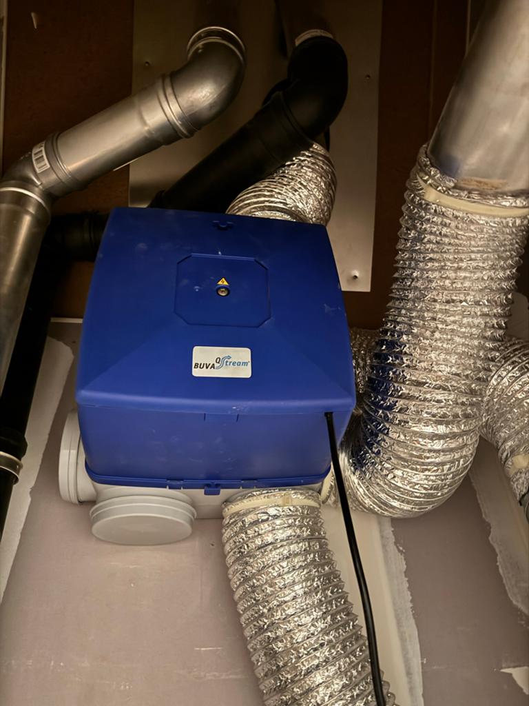 BUVA Q-Stream Ventilator/Afzuiger, Ophalen of Verzenden, Gebruikt, Ventilator en Afzuiger