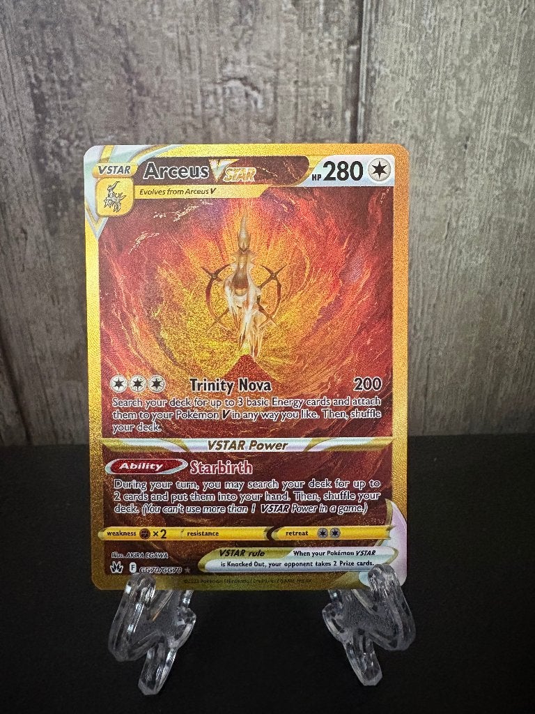 Arceus VSTAR (CRZ GG70) (NM), Ophalen of Verzenden, Nieuw, Losse kaart, Foil