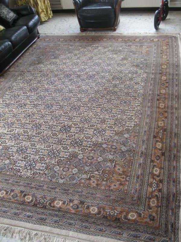Vintage Perzische Bidjar 350 x 250, Ophalen, 200 cm of meer, 200 cm of meer, Crème