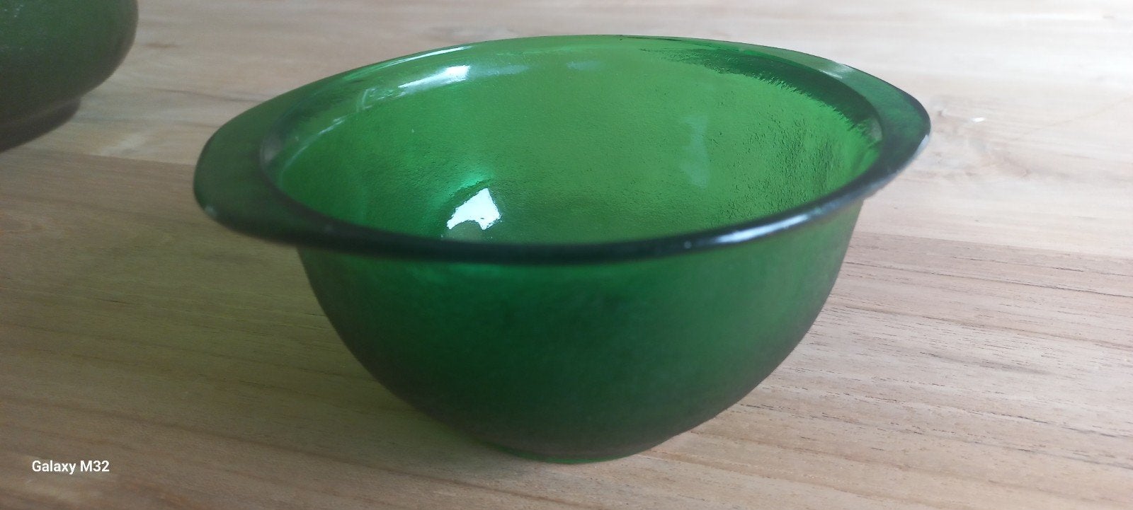 Set van 4 Groene Glazen Schalen - Vintage Stijl, Antiek en Kunst, Ophalen