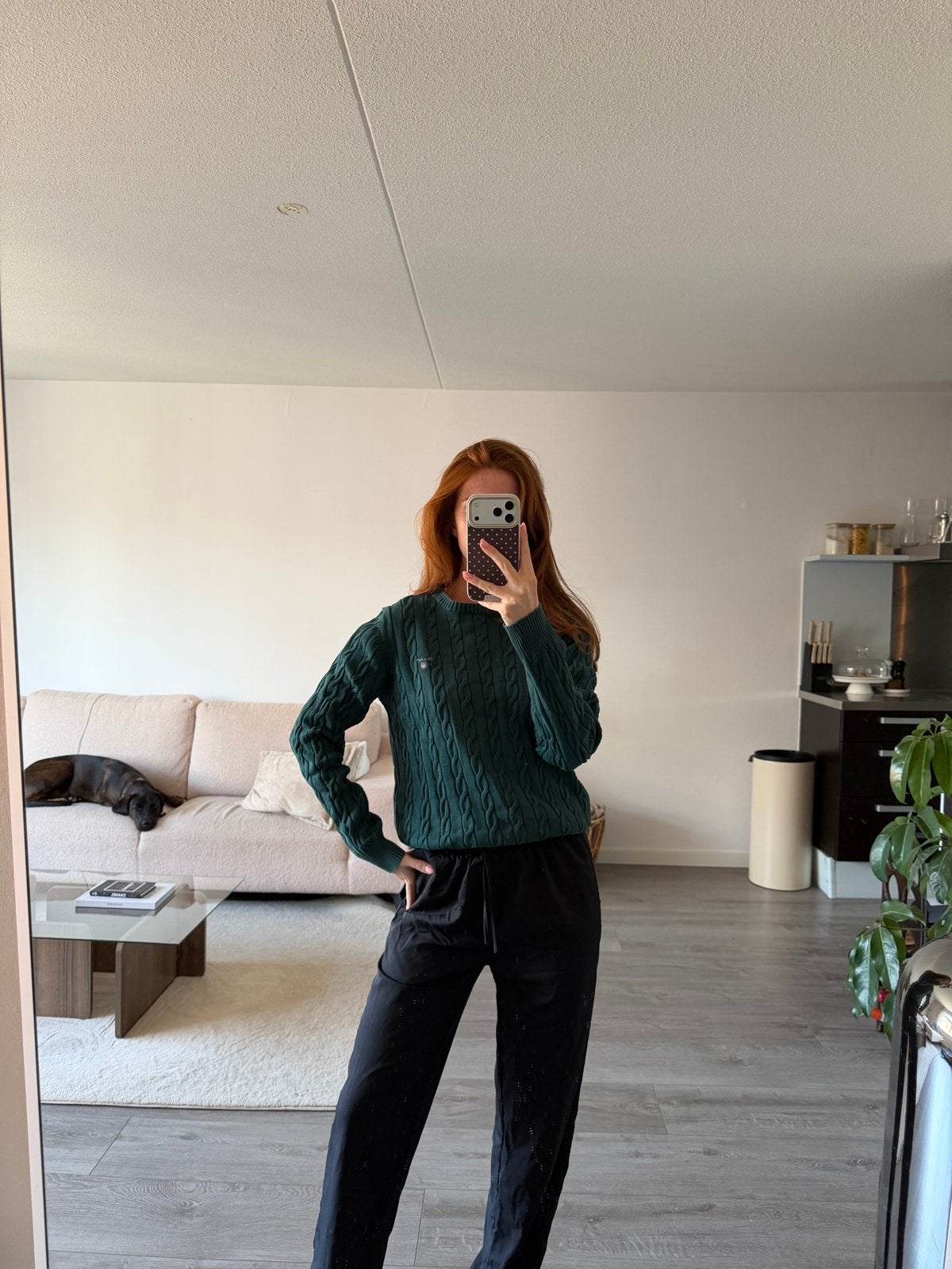 Gant Trui - Groen Kabelgebreid, Kleding | Dames, Verzenden, Gedragen, Maat 36 (S), Groen