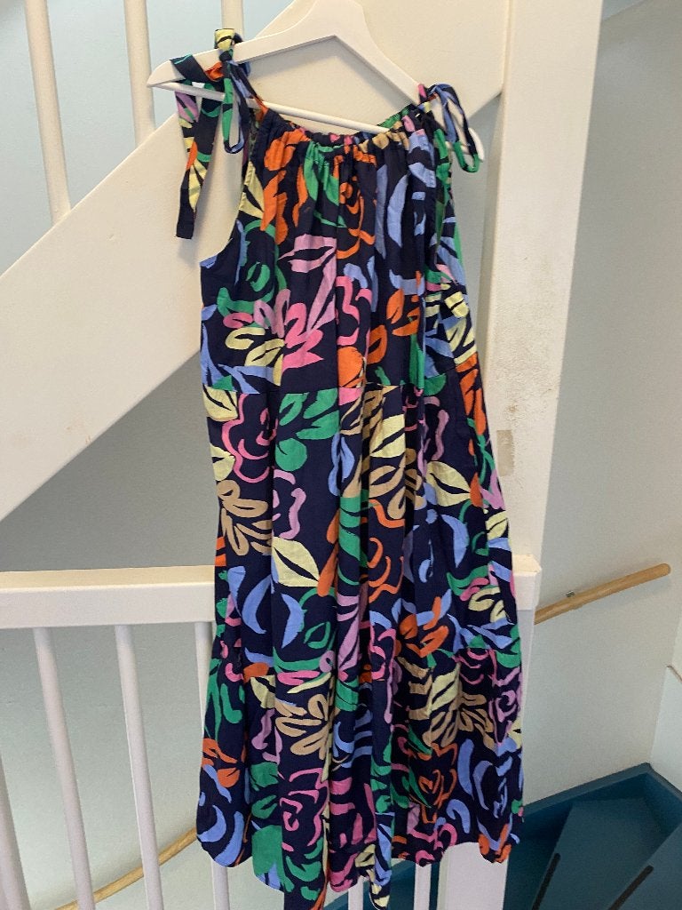 LANG KATOEN PRINTED DAMES JURK, MAAT; XL, Kleding | Dames, Jurken, Overige kleuren, Maat 46/48 (XL) of groter, Ophalen of Verzenden