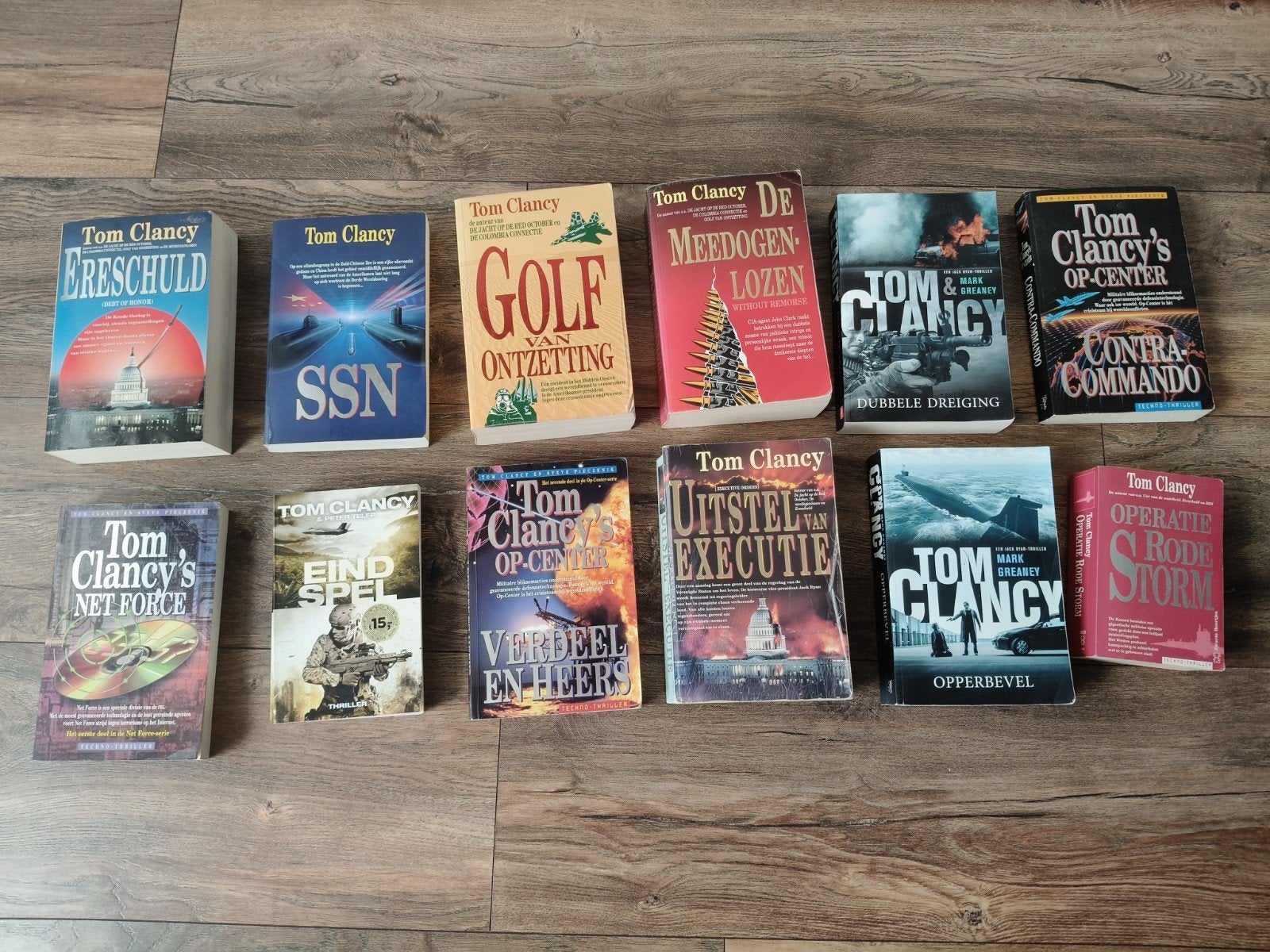 Tom Clancy Boeken Collectie - 12 Spionagethrillers, Boeken, Ophalen, Gelezen, Tom Clancy, Nederland