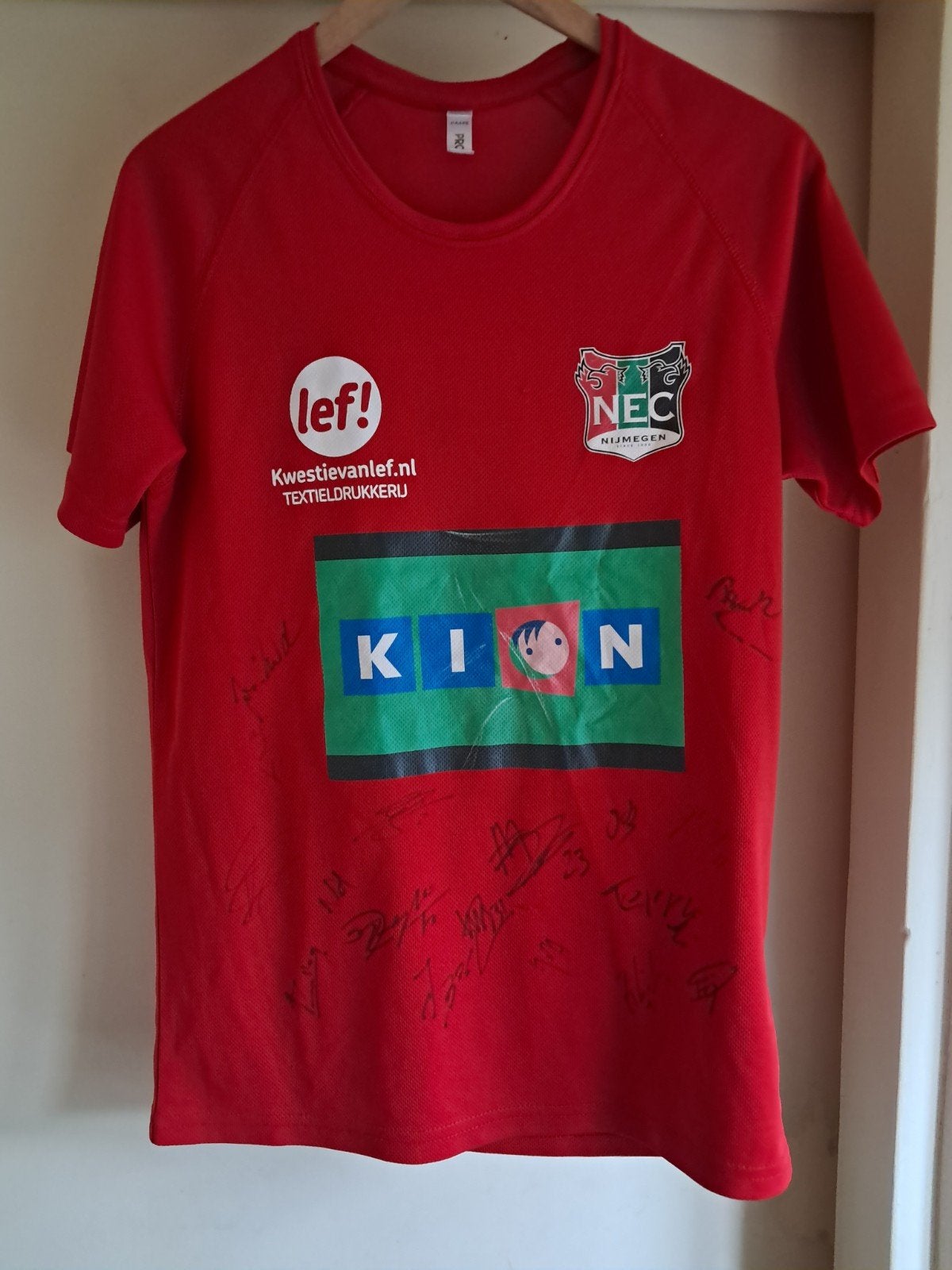 Originele Shirt Nec nijmegen voetbalclub shirt maat 10/12, Ophalen of Verzenden