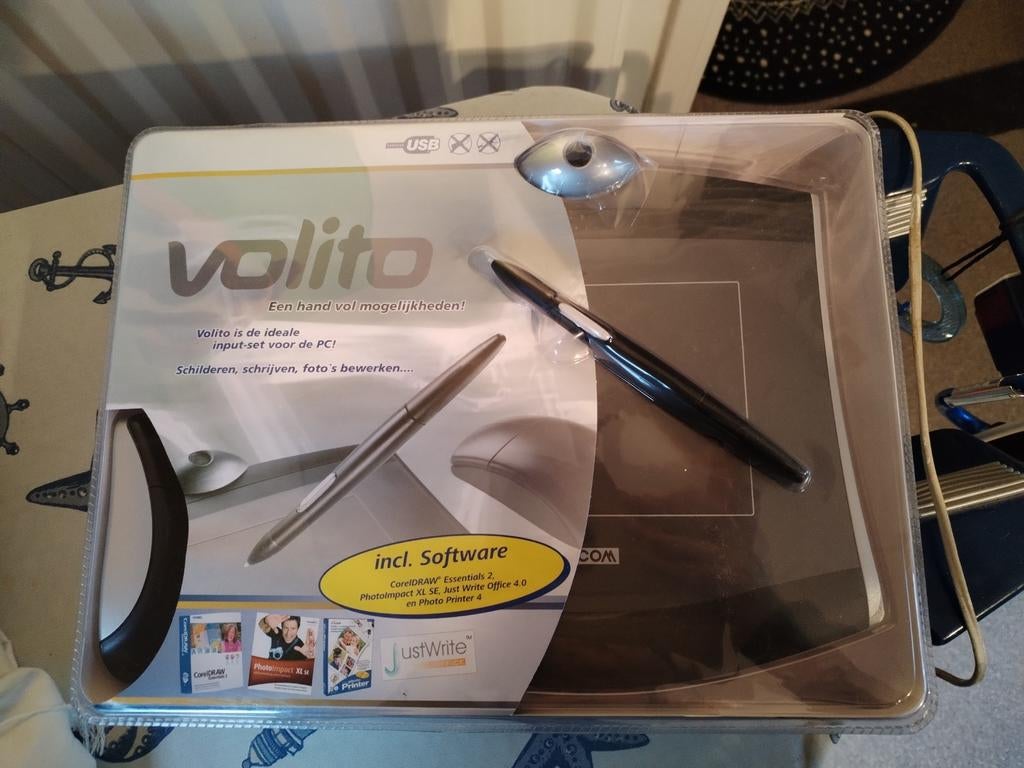 Volito tekentableau met pen en muis - Nieuw in verpakking, Computers en Software, Ophalen of Verzenden, Nieuw, Draadloos, Volito