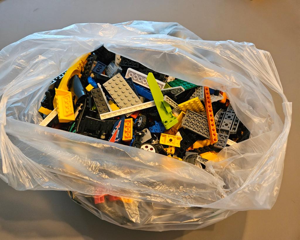 Grote zak met ongesertoreerd lego, Ophalen of Verzenden, Gebruikt, Losse stenen, Lego
