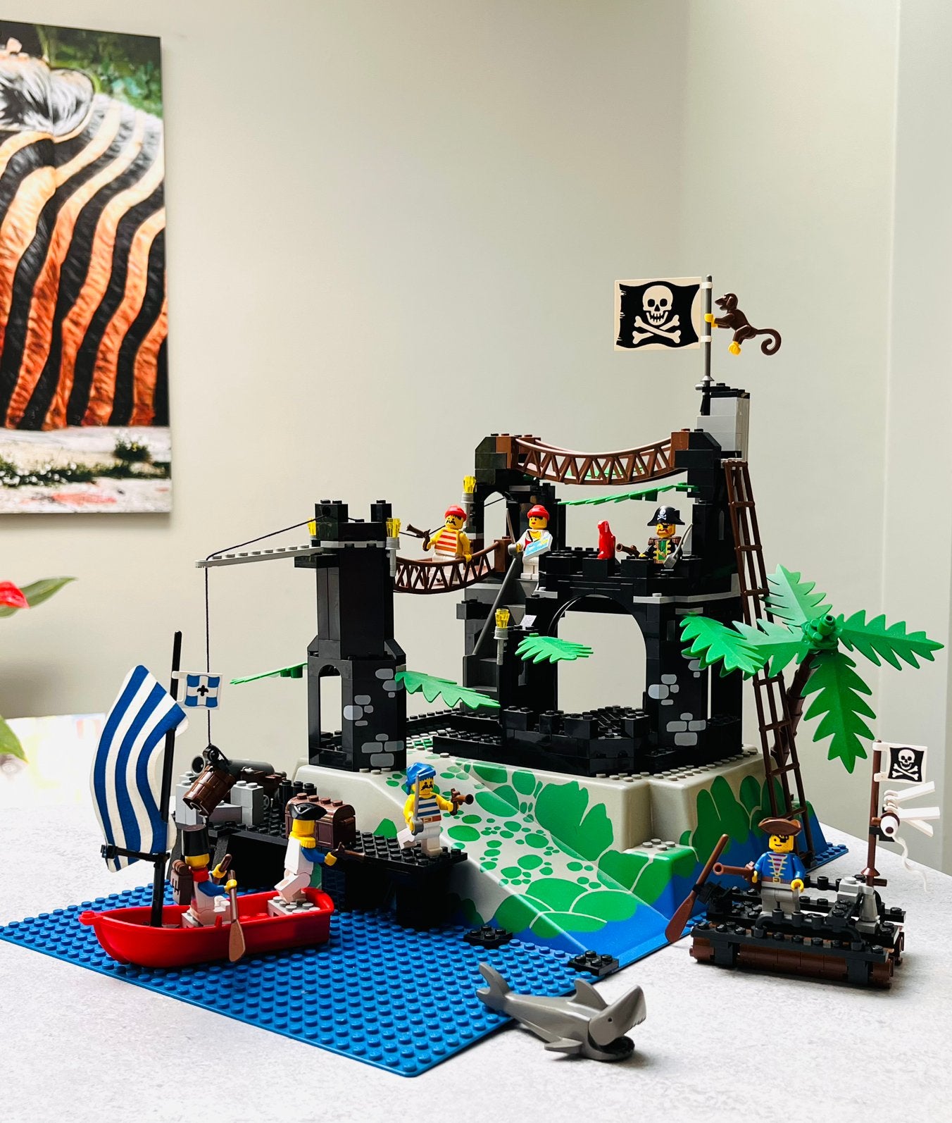 LEGO Pirates 6273 Rock Island Refuge (1991) - compleet, Kinderen en Baby's, Speelgoed | Duplo en Lego, Compleet, Lego, Zo goed als nieuw