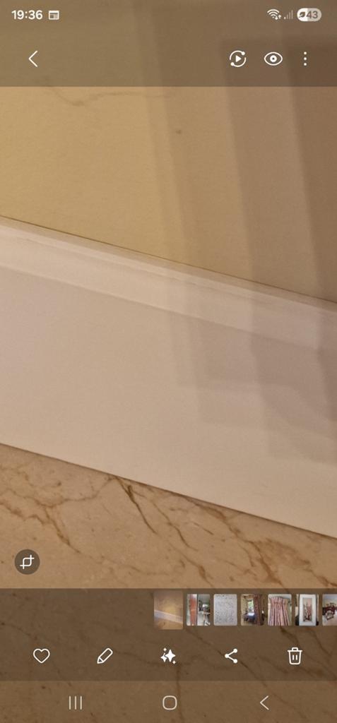 Hoge plinten (torenplint) met profiel MDF gegrond, Ophalen, Nieuw, Mdf, 200 tot 250 cm