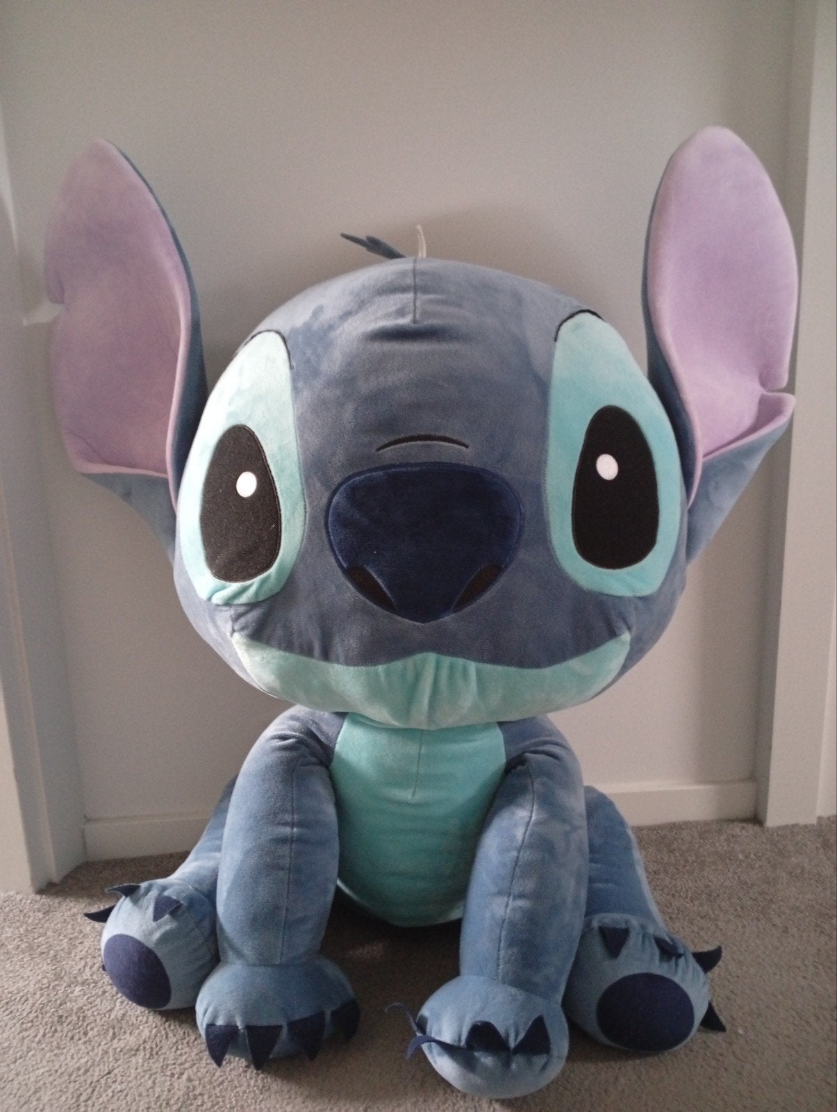 Grote Disney Stitch Knuffel - Zo goed als nieuw, Disney, Disney, Overige typen, Blauw