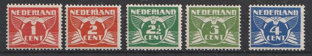 144-148 1924/25 Vliegende duif MNH, Ophalen of Verzenden, T/m 1940, Postfris