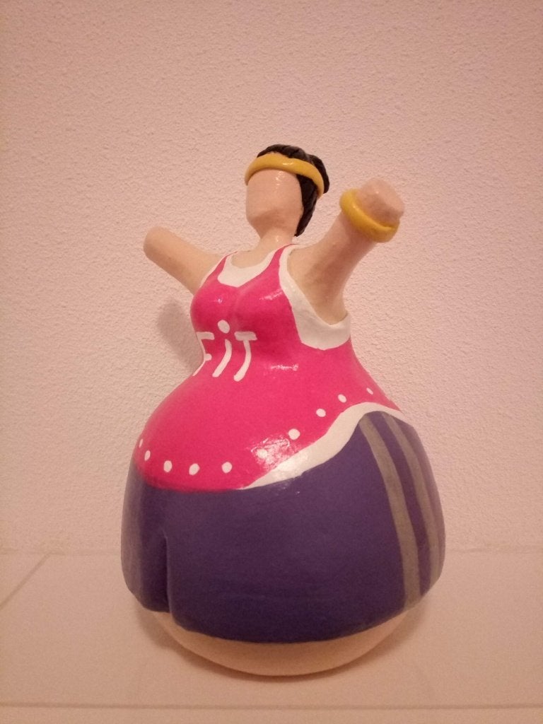 DIKKE DAME, beeld, keramiek, Verzamelen, Beelden en Beeldjes, Ophalen, Nieuw, Fantasy