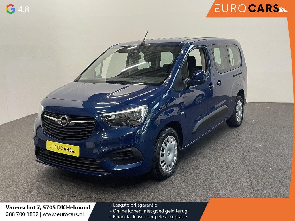 Opel Combo Life 1.2 Turbo L2H1 110 pk 7p. Life Airco Cruise, Auto's, Opel, Voorwielaandrijving, Stof, Gebruikt, Blauw