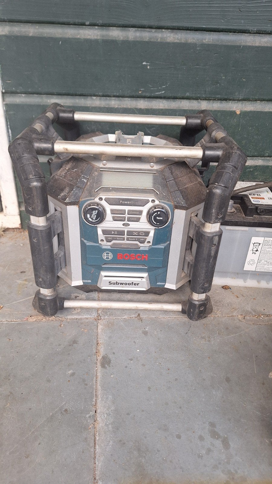 Bosch PowerBox Bouwradio met Subwoofer, Ophalen, Gebruikt, Bouwradio