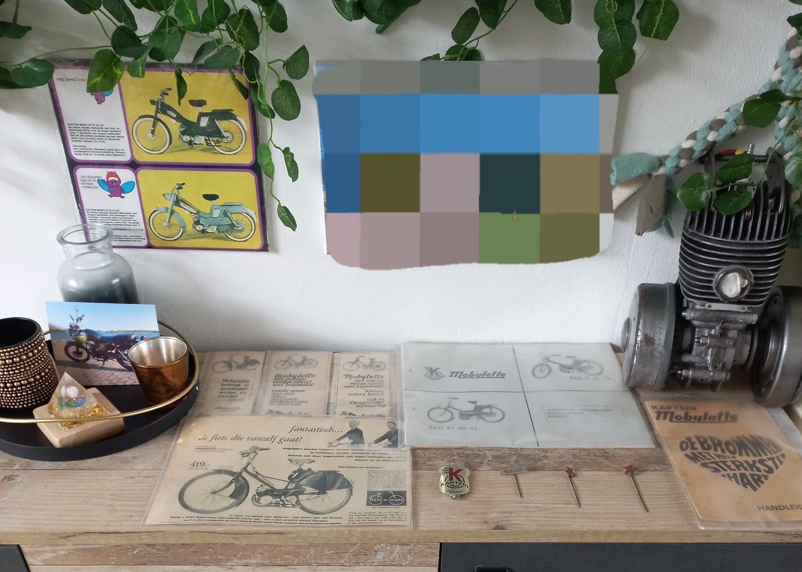 Kaptein mobylette snuisterijen, Ophalen of Verzenden, Gebruikt, Blok, Overige merken