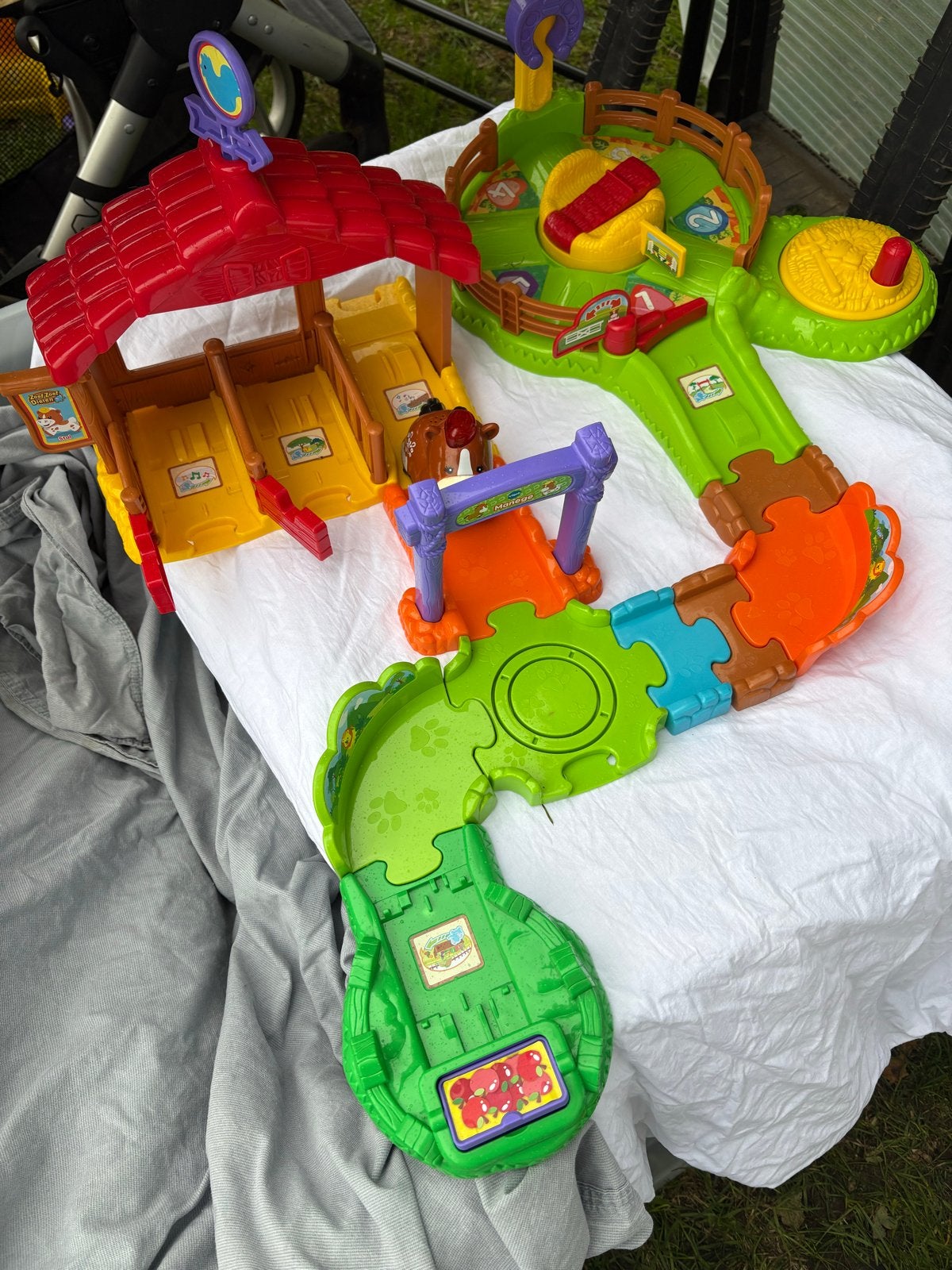VTech Zoef Zoef Dieren Manege met paardje, Ophalen of Verzenden, Gebruikt, Overige typen, Met geluid
