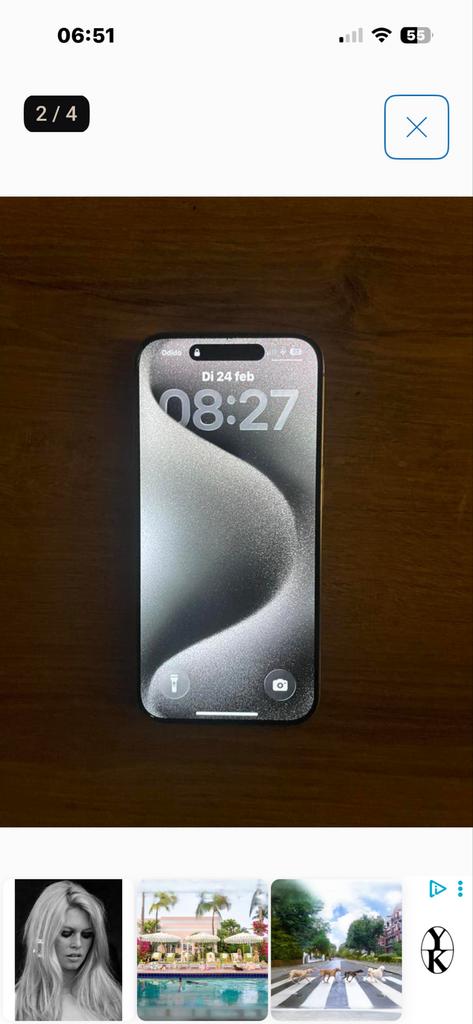 iPhone 15 Pro 256 GB, Telecommunicatie, Mobiele telefoons | Apple iPhone, 256 GB, Ophalen of Verzenden, Zo goed als nieuw, Zonder simlock