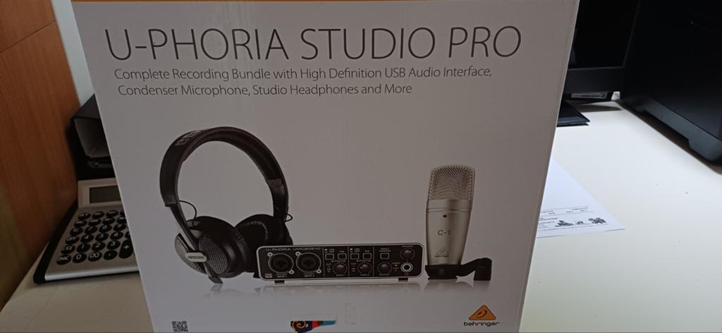 Behringer U-Phoria Studio Pro Recording Bundel, Ophalen, Nieuw, Studiomicrofoon