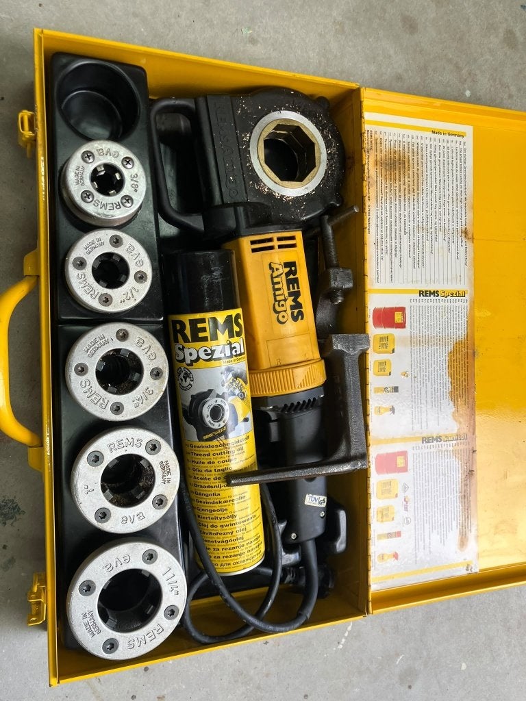 REMS Amigo elektrische draadsnijmachine – complete set, Ophalen, Zo goed als nieuw, Overige merken