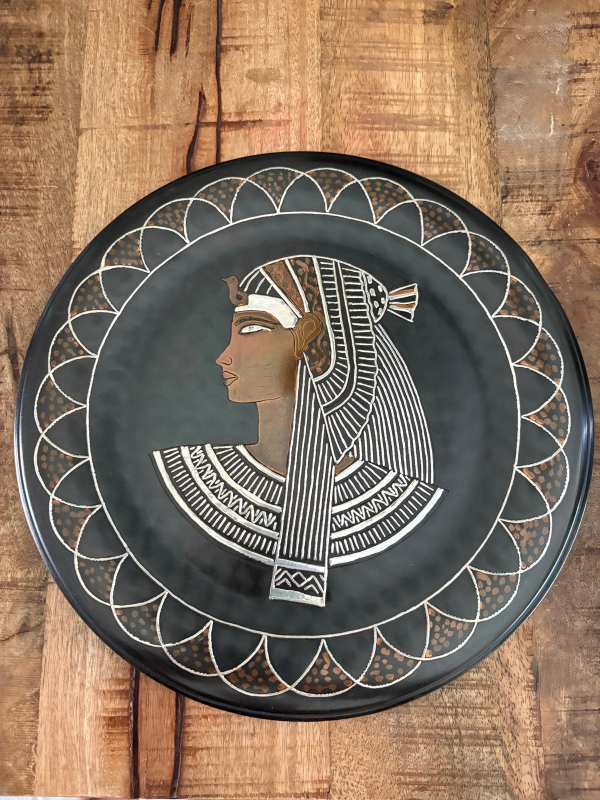 Set van 4 Egyptische decoratieve koperen platen, Ophalen of Verzenden