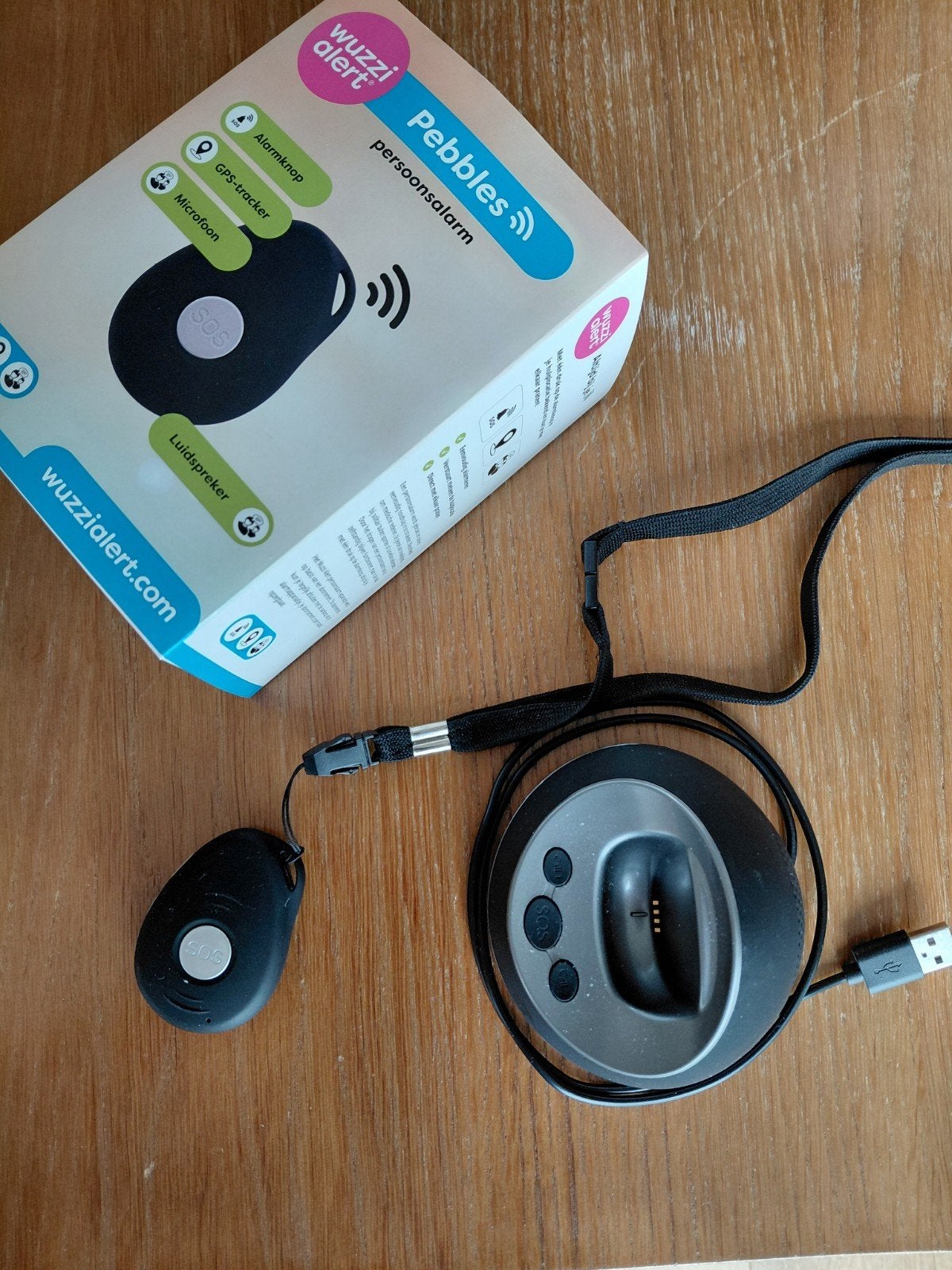 Wuzzi Alert Pebbles Persoonsalarm met GPS-tracker, Ophalen