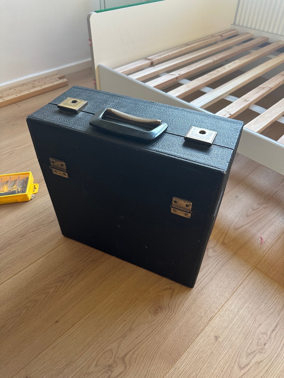 Vintage 'Bon Voyage' platenkoffer - Zwart, Ophalen of Verzenden, Gebruikt, Overige instrumenten
