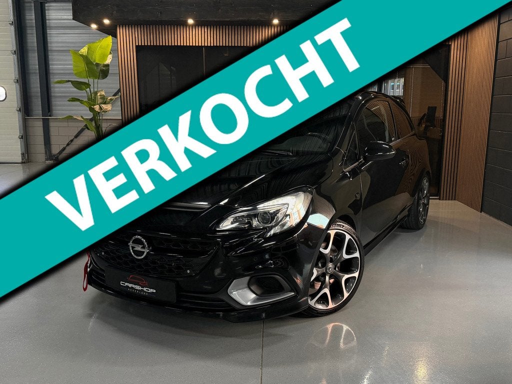 Opel Corsa 1.6 Turbo OPC 207PK REMUSS/RECARO/CAMERA/DOWNPIPE, Voorwielaandrijving, Gebruikt, 4 cilinders, Zwart