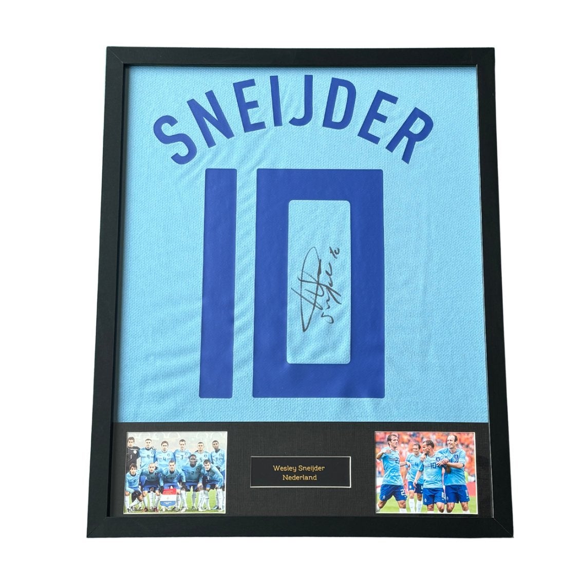 Wesley Sneijder gesigneerd Nederland uitshirt, Verzamelen, Sportartikelen en Voetbal, Shirt, Verzenden, Overige binnenlandse clubs