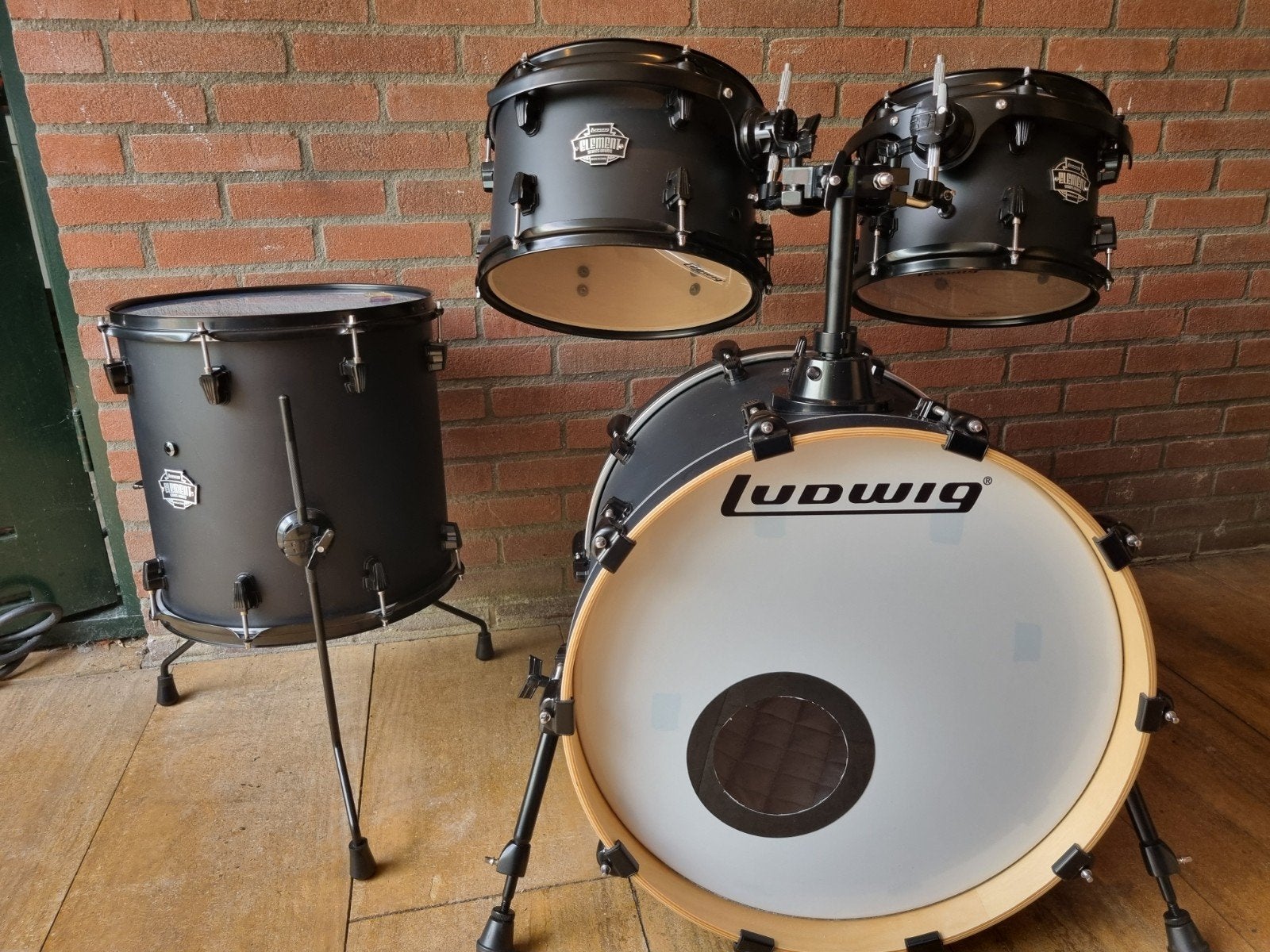 Te koop, Ludwig Element akoestisch drumstel plus diversen., Ophalen, Zo goed als nieuw, Ludwig